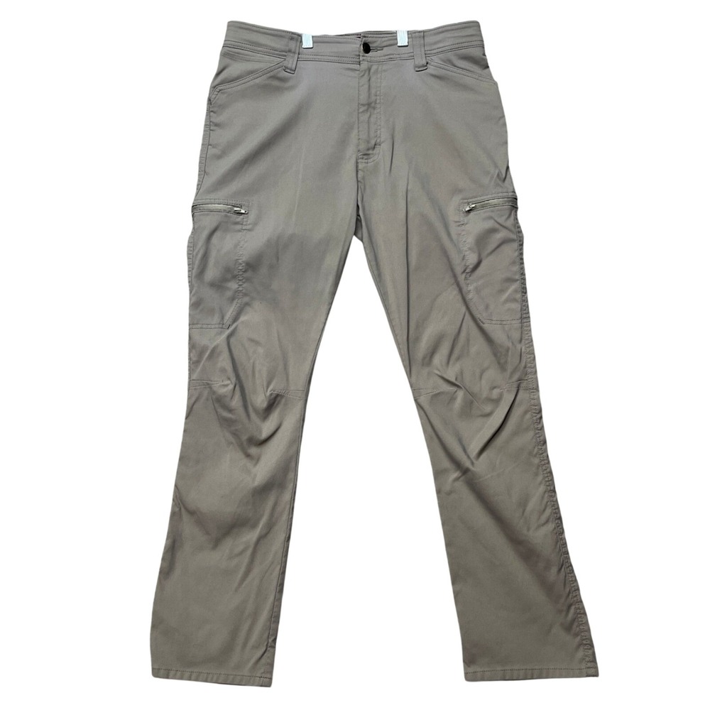 Wrangler Cargo Pants Mens 33x30 Khaki Stretch Waistband‎ Straight Leg Outdoor